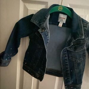 CAT & JACK GIRLS JEAN JACKET. SIZE 4T